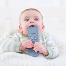 Load image into Gallery viewer, Sensory Popper Teether Phone in Dusty Teal
