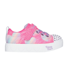 Load image into Gallery viewer, Skechers “Heart Sketch” Twinkle Toes Sneakers: Size 10.5 to 2
