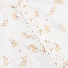 Load image into Gallery viewer, Fixoni Footed Sleeper with Bunny Print: Size Preemie to 18M
