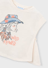 Load image into Gallery viewer, Mayoral Cotton Tank/T-Shirt in Cream With Print: Sizes 2 to 9
