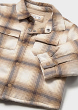 Load image into Gallery viewer, Mayoral Plaid Sherpa Lined Shacket in Beige: Size 2 to 4 Years
