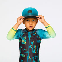 Load image into Gallery viewer, Deux Par Deux Boys Baseball Cap “Gradient Green” Size 6/24M to 7/12 Years
