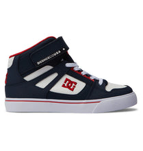 Load image into Gallery viewer, DC Boys Pure High Elastic Lace High-Top Sneakers: Size 2 to 7
