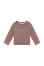 Load image into Gallery viewer, Noppies Long Sleeved Shirt in Mauve: Size NB to 9/12M
