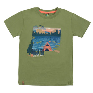 Näno “Rockies” Graphic Tee in Olive Green: Size 2 to 10