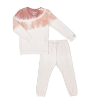Load image into Gallery viewer, Coccoli Peach Tie Dye Long Sleeve Shirt and Pants Pajama Set: Size 3 to 8 Years
