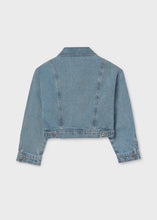Load image into Gallery viewer, Mayoral Cropped Medium Wash Denim Jacket: Size 8 to 18 Years
