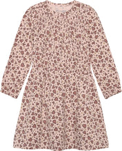 Load image into Gallery viewer, Minymo Ribbed Organic Cotton Heart Print Dress: Size 2 to 8 Years e
