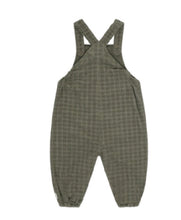 Load image into Gallery viewer, Minymo Baby Moss Green Corduroy Overalls in Checked Print: Size 1M to 24M
