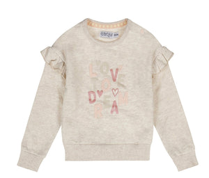 Baby Girl “Love to Dream” Shirt with Ruffle Detail: Size 6/9M to 6 Years