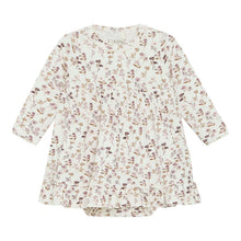 Load image into Gallery viewer, Fixoni Baby Girl Organic Cotton Short Sleeved Romper Dress With Flower Print: Size 3M to 18M
