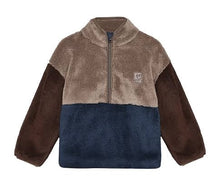 Load image into Gallery viewer, Minymo Color Block Half Zip Fleece Pull Over: Size 3 to 10 Years
