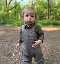 Load image into Gallery viewer, Me &amp; Henry Grey Overalls: Size 0/3M  to 18/24M
