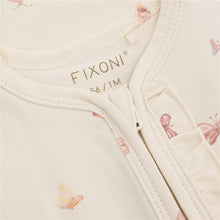 Load image into Gallery viewer, Fixoni Organic Cotton Long Sleeved Sleeper Butterflies Print: Size 0M to 9M
