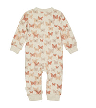 Load image into Gallery viewer, Minymo Organic Cotton Footless Nightsuit in Sand with Butterflies
