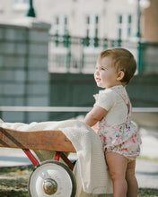 Load image into Gallery viewer, Deux Par Deux Printed Organic Cotton Muslin Overalls With Berry and Butterfly Print: Size 3M to 12M
