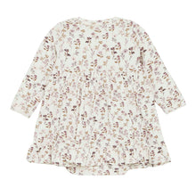 Load image into Gallery viewer, Fixoni Baby Girl Organic Cotton Short Sleeved Romper Dress With Flower Print: Size 3M to 18M
