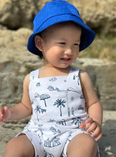 Load image into Gallery viewer, Me &amp; Henry Dandy Beach Print Overalls: Size 0/3M to 18/24M
