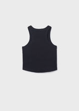 Load image into Gallery viewer, Mayoral Ribbed Tank Top in Black with Crystals Detail: Size 8 to 18 Years
