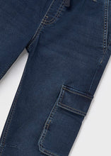 Load image into Gallery viewer, Mayoral Boys Pull-On Denim Cargo Jeans: Size 8-18
