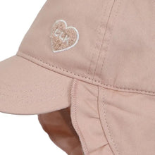 Load image into Gallery viewer, Calikids Baby Ball Cap with Neck Flap in Pink Clay: Size 3M to 3 Years
