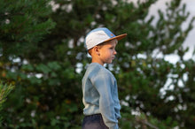 Load image into Gallery viewer, XS Unified Kids 5 Panel Baseball Cap in Denim Colorblock: Size O/S Fits 2 to 8 Years
