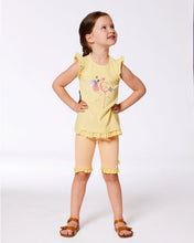 Load image into Gallery viewer, Deux Par Deux Sunshine Yellow Flamingo Graphic TShirt: Size 2 to 10

