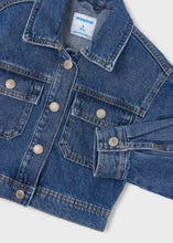 Load image into Gallery viewer, Mayoral Girl Denim Jacket: Size 3 to 9 Years
