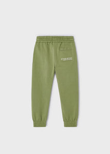 Mayoral Cotton Joggers in Light Green: Size 3 to 9 Years