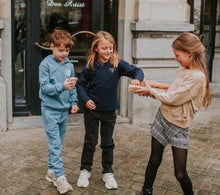 Load image into Gallery viewer, Cotton Joggers in Grey/Blue: Size 7 to 12 Years
