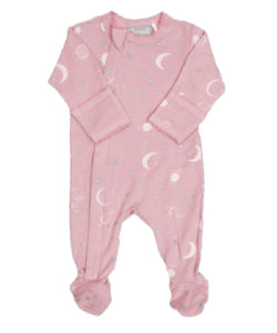 Coccoli Pink Constellations Modal Convertible Zipper Sleeper : Size NB to 18M