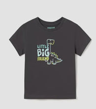 Load image into Gallery viewer, Mayoral Baby/Toddler “Little Big Friend” Dinosaur Tee: Size 6M to 4 Years
