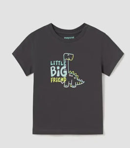 Mayoral Baby/Toddler “Little Big Friend” Dinosaur Tee: Size 6M to 4 Years
