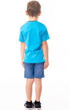 Load image into Gallery viewer, Nano Boys Blue “Bon Voyage” T-shirt: Size 3 to 10
