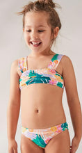 Load image into Gallery viewer, Roxy “Paradisiac Island” Green Floral Bikini Set: Size 2 to 7 Years
