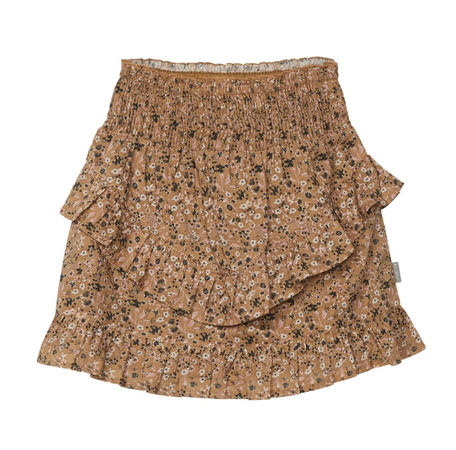 Creamie Girls Tiny Flower Ruffle Cotton Skirt for Youth: Sizes 8 to 14