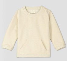Load image into Gallery viewer, Ettie &amp; H Cream Cotton Sweatshirt Top with Front Pouch: Sizes 2 to 7
