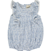 Load image into Gallery viewer, Vignette Poppy Bubble in Blue Ditsy Floral: Size 0-24M

