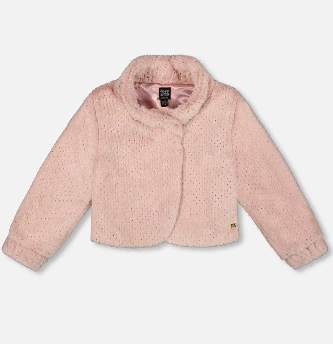 Deux Par Deux Faux Fur Jacket: Size 3 to 12