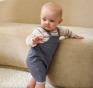 Fixoni Baby Organic Cotton Overall Outfit Set: Sizes 1M to 24M