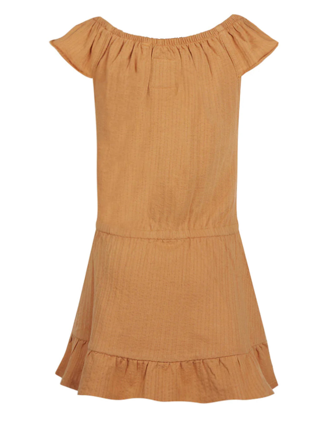 So Comfortable Cotton Gauze Dress in Camel: Sizes 2 to 12 Years