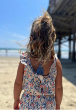 Load image into Gallery viewer, Vignette Girls “Kathy” 100% Rayon Floral Romper : Size 3 to 12
