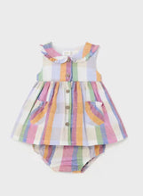 Load image into Gallery viewer, Mayoral Baby Candy Striped Better Cotton* Dress: Size 1/2M to 18M
