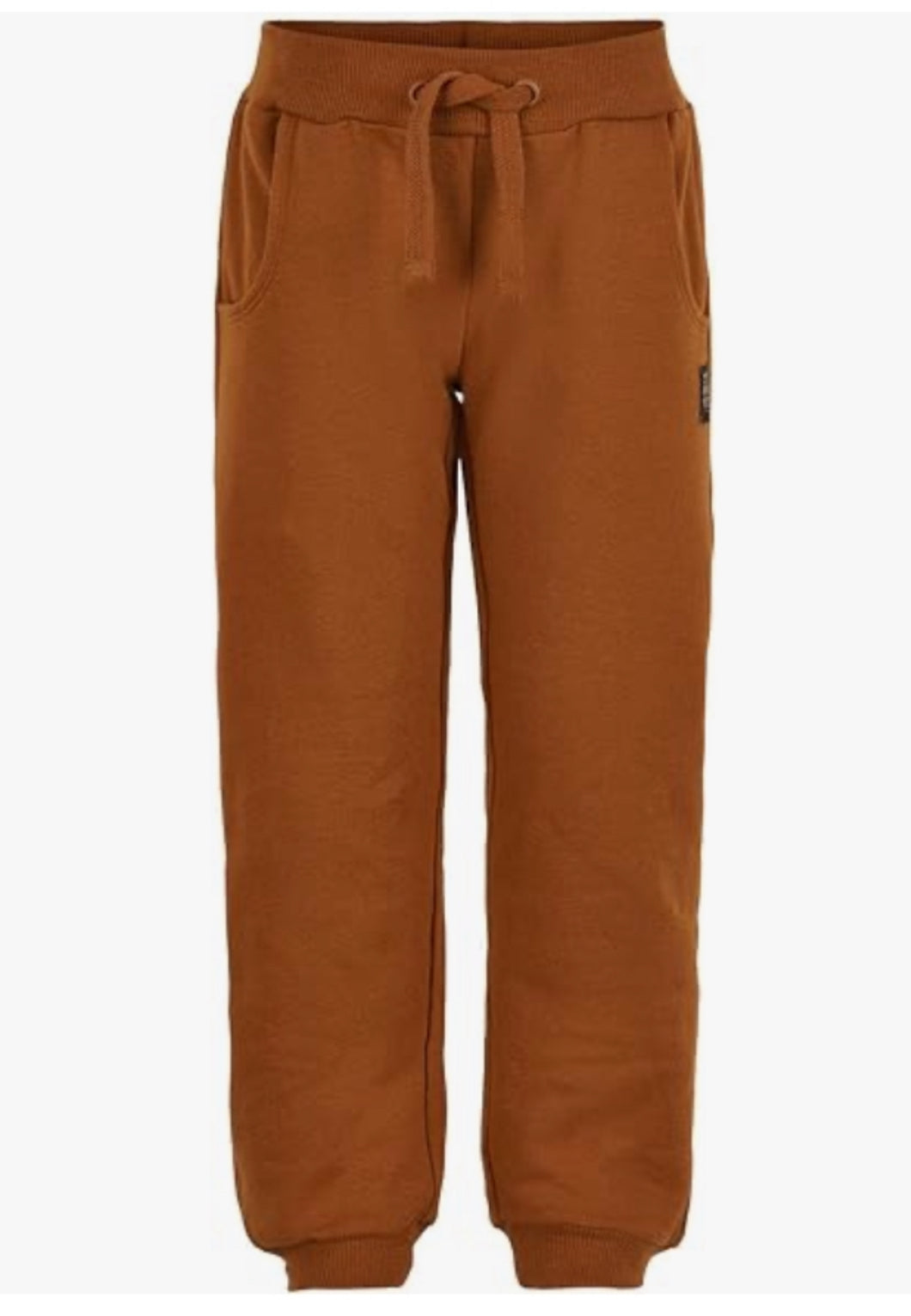 Minymo Brown Organic Cotton Sweat Pants: Sizes 2 to 12 Years