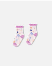 Load image into Gallery viewer, Deux Par Deux Violet Tulle Socks : Size 3-12
