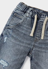 Load image into Gallery viewer, Mayoral Boys Light Wash Distressed Denim Jog Jeans : Size 2 to 9

