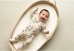 Coccoli Cotton-Modal Sleeper in Farm Print: Size NB to 18M