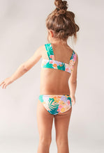 Load image into Gallery viewer, Roxy “Paradisiac Island” Green Floral Bikini Set: Size 2 to 7 Years
