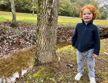 Load image into Gallery viewer, Me &amp; Henry Baby Boys Navy Fleece Jacket: Size 0/3M to 18/24M
