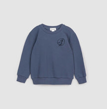 Load image into Gallery viewer, Miles The Label Boys Waffle Knit Sweatshirt in Ocean Blue: Sizes 3M to 7Y
